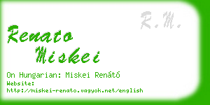 renato miskei business card