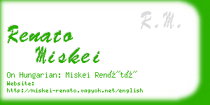 renato miskei business card